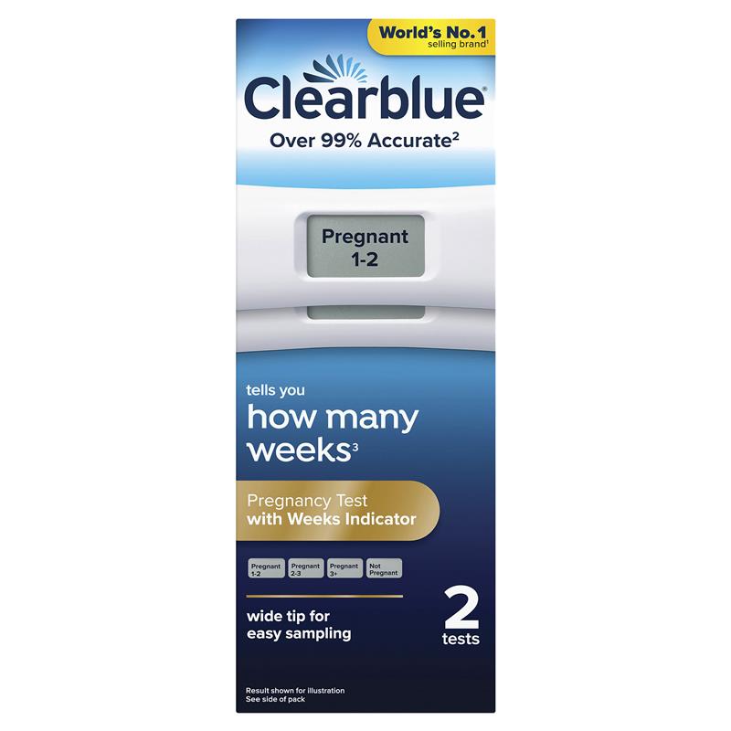 Clearblue Digital Pregnancy Test Weeks Indicator 2 Tests