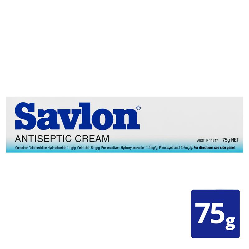 Savlon Antiseptic Cream for Cuts Grazes Bites 75g