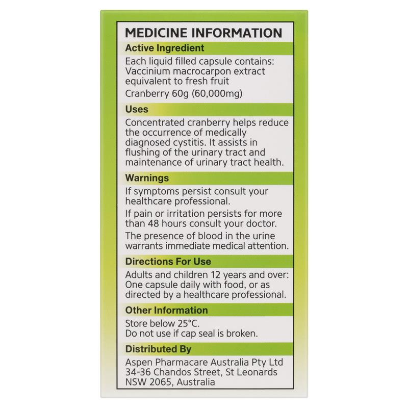 Ural High Strength Cranberry 60000mg 30 Capsules
