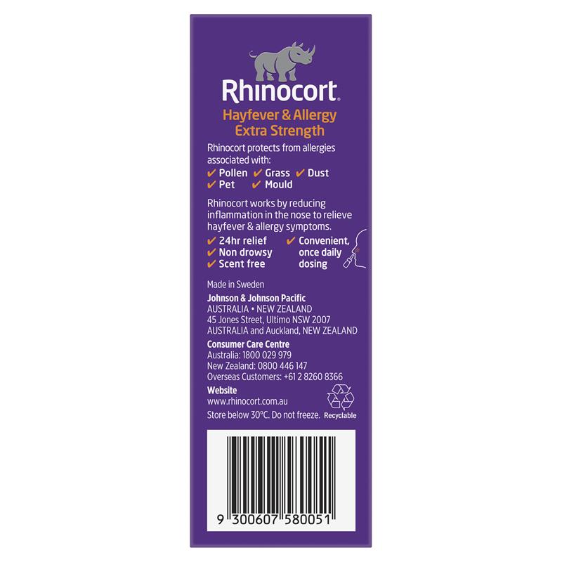 Rhinocort Extra Strength Hayfever & Allergy Nasal Spray 120 Sprays