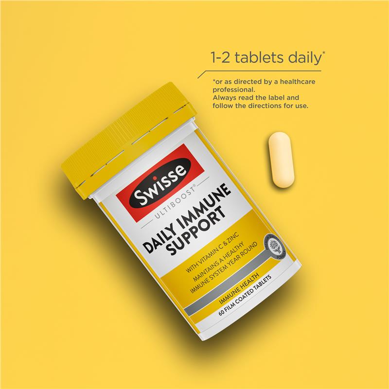 Swisse Daily Immune Support 60 Tablets