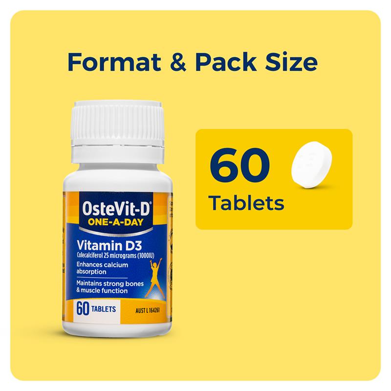 OsteVit-D Vitamin D3 One-A-Day 60 Tablets