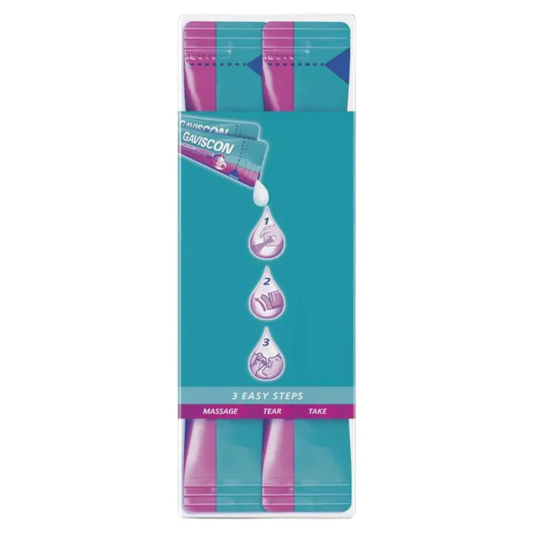 Gaviscon Dual Action Liquid Sachets Peppermint 24 Pack