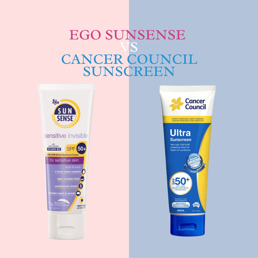 Ego Sense vs Cancer Council Sunscreen
