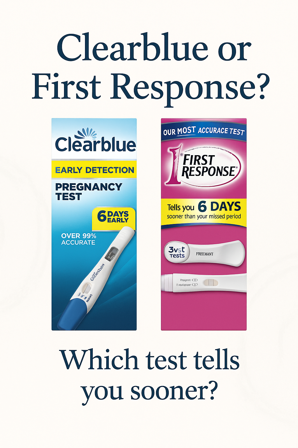 Clear Blue vs. 1st Response: Which Pregnancy Test Offers the Most Accurate Results?
