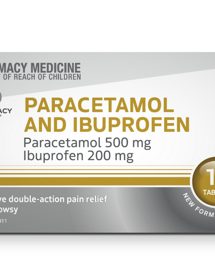 PHARMACY HEALTH Paracetamol 500mg & Ibuprofen 200mg 12 Tablets