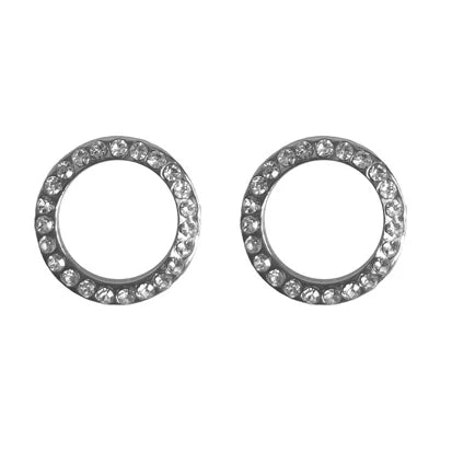 12mm Open Round CZ Silver