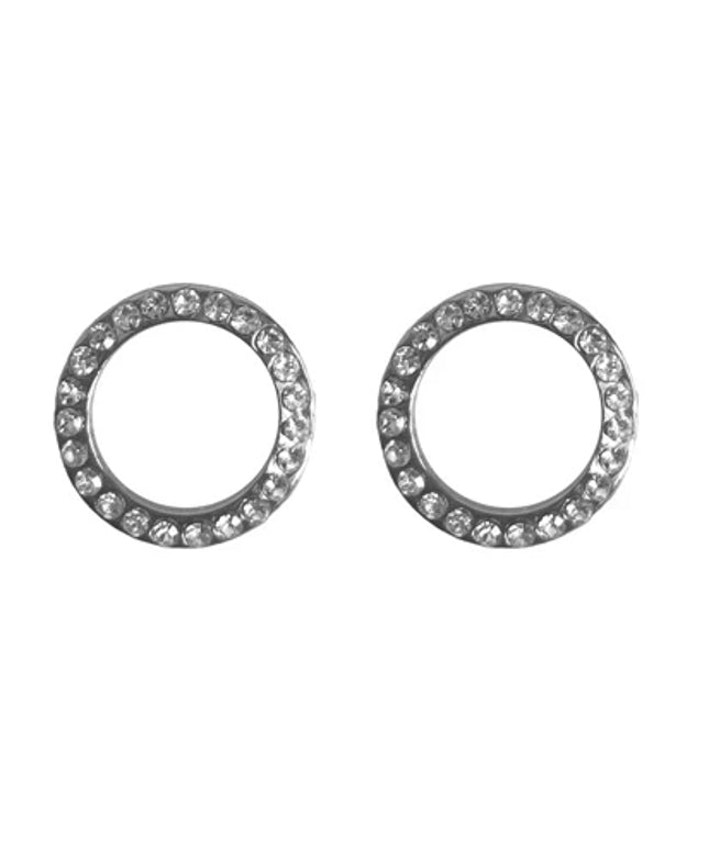 12mm Open Round CZ Silver