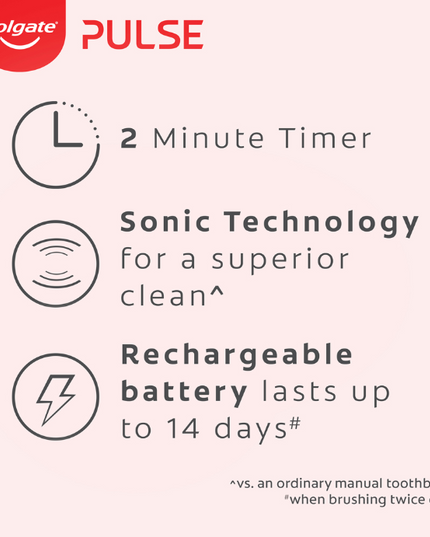 Colgate Pulse Series 1 Connected Rechargeable Whitening Electric Toothbrush 1 Each