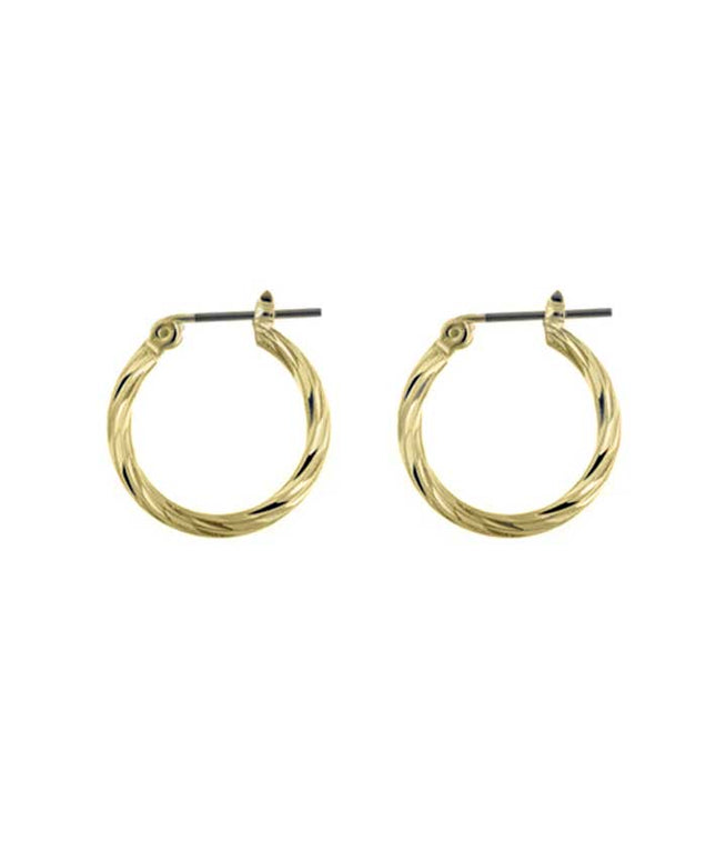 19mm Twist Hoop Gold