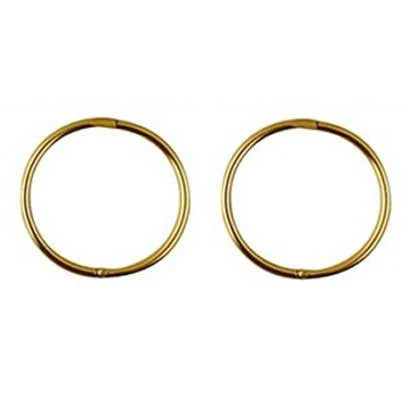 22ct Sleeper Medium Plain 14mm