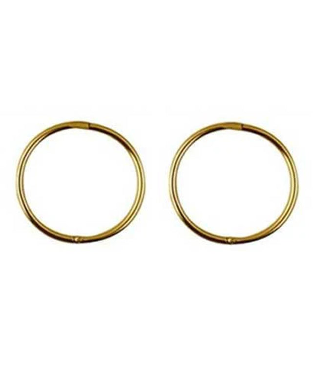 22ct Sleeper Medium Plain 14mm