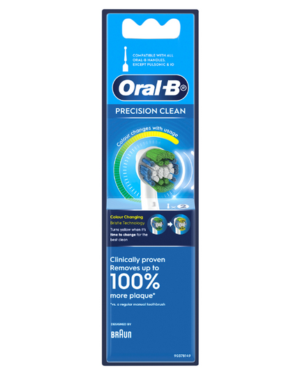 Oral-B Precision Clean Electric Toothbrush Refills 2 Pack
