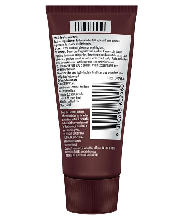 Betadine Antiseptic Ointment - Antiseptic Cream - 65g