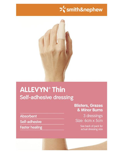 Allevyn Thin 5cm x 6cm 3 Pack