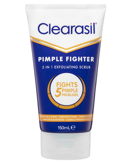 Clearasil Pimple Fighter 5 in 1 Exfoliating Face Scrub 150 ml