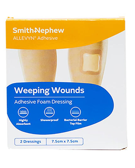 Allevyn Adhesive Foam Dressing 7.5cm x 7.5cm 2 Pack