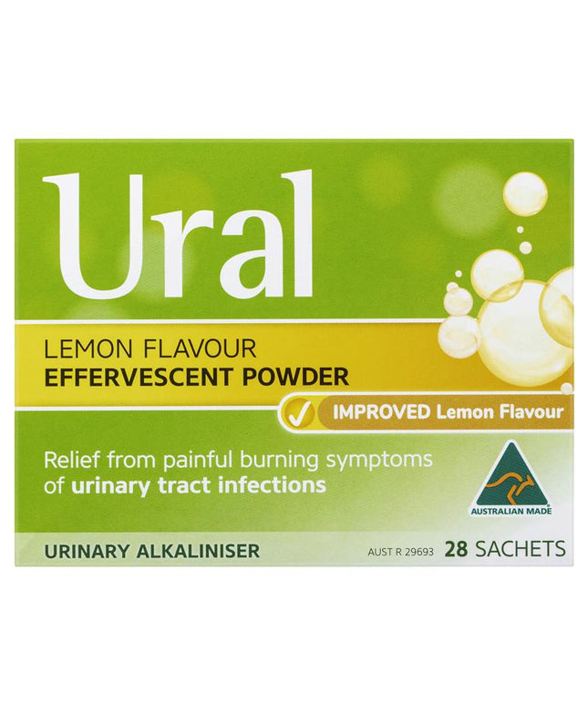 Ural Effervescent Powder Lemon 28 Sachets