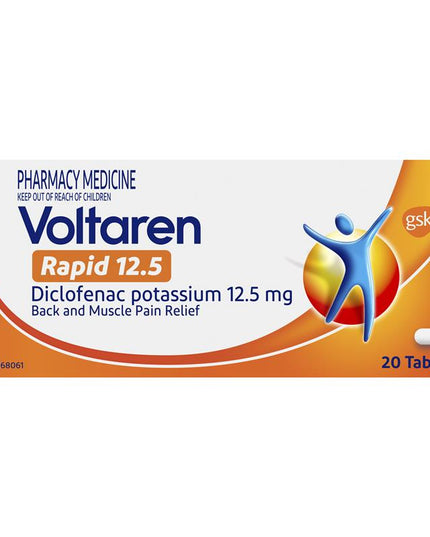Voltaren Rapid 12.5mg Pain Relief Tablets 20