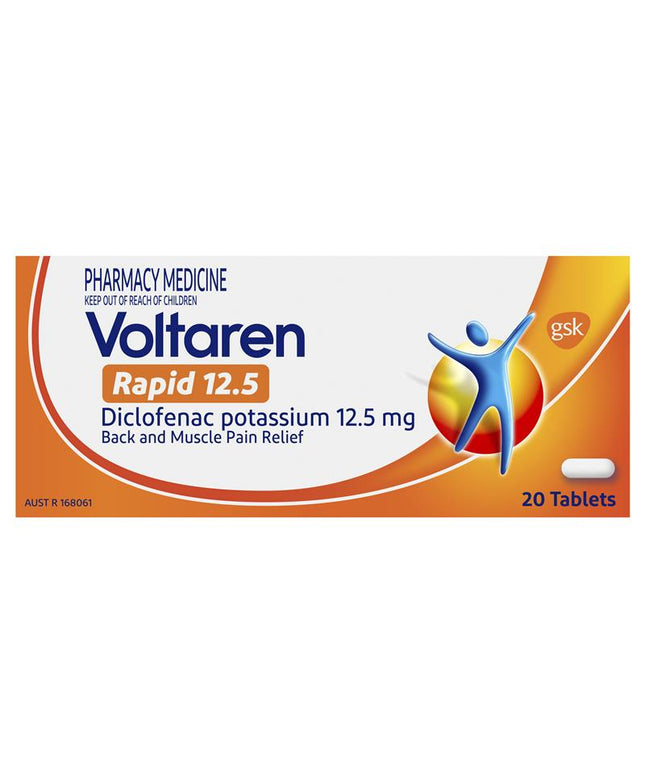 Voltaren Rapid 12.5mg Pain Relief Tablets 20