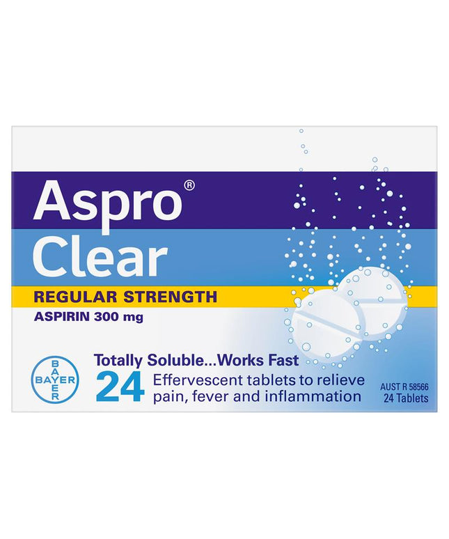 Aspro Clear Pain Relief 24 Soluble Tablets