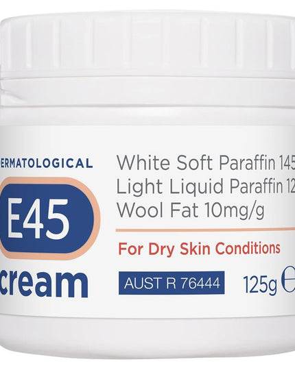 E45 Moisturising Cream for Dry Skin and Eczema 125g