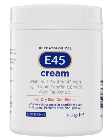 E45 Moisturising Cream for Dry Skin & Eczema 500g