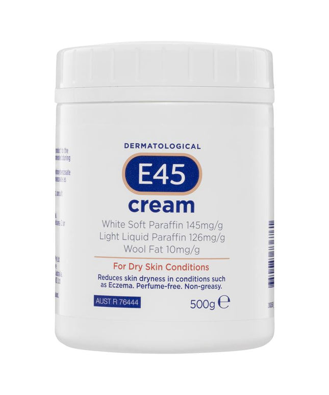 E45 Moisturising Cream for Dry Skin & Eczema 500g