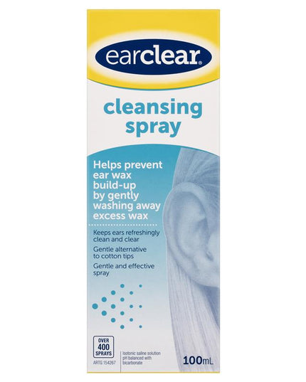 EarClear Cleansing Spray 100mL – Prevents Ear Wax Build-up & Keeps Ears Clean