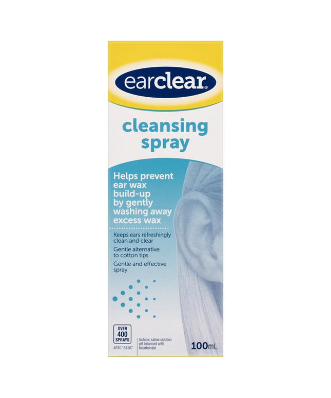 EarClear Cleansing Spray 100mL – Prevents Ear Wax Build-up & Keeps Ears Clean