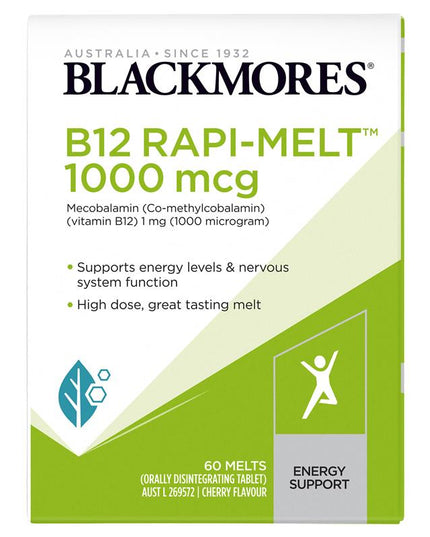 Blackmores B12 Rapi-Melt 1000mcg 60 Tablets