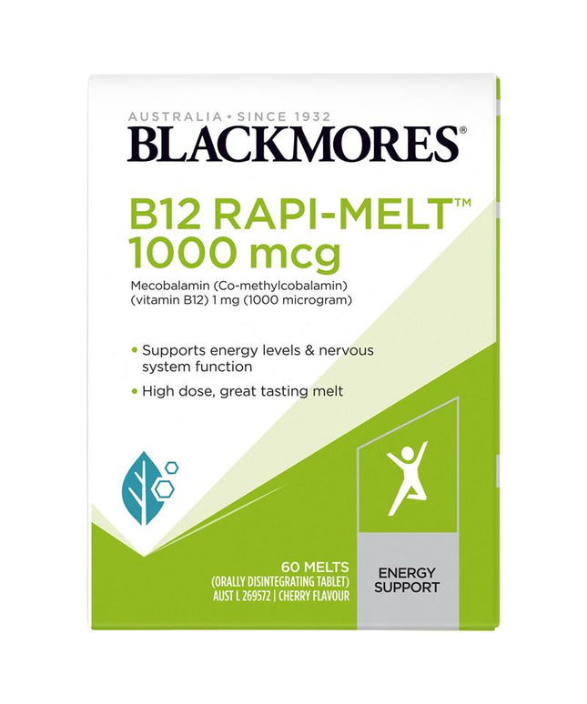 Blackmores B12 Rapi-Melt 1000mcg 60 Tablets