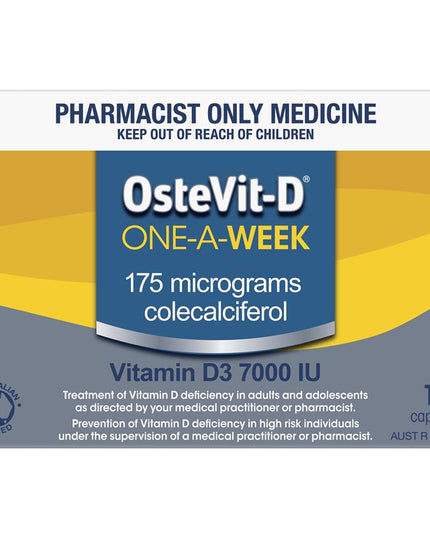 OsteVit-D Vitamin D3 7000IU 1-A-Week 10 Capsules (S3)