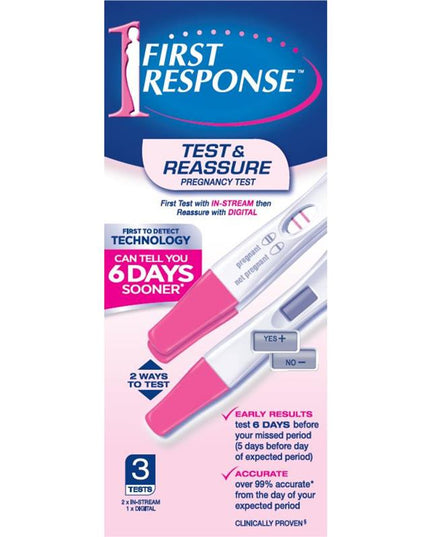 First Response Test and Reassure 3 Tests