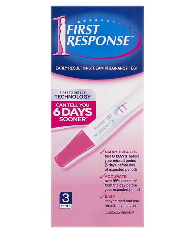 First Response Instream Pregnancy Test 3 Tests