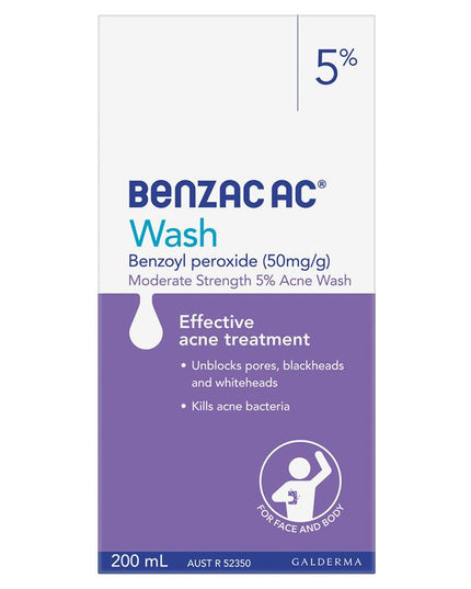 Benzac AC Wash 5% 200mL