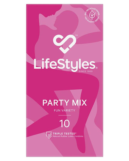 LifeStyles® Party Mix Condoms 10 Pack