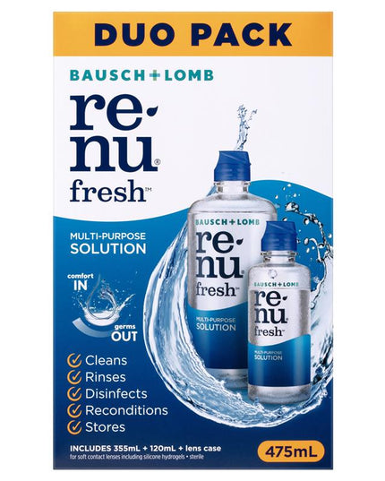 Bausch & Lomb Renu Fresh Multi-Purpose Duo Pack 355ml + 120ml