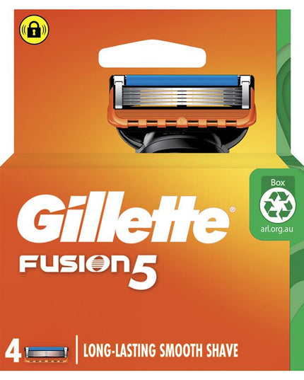 Gillette Fusion Manual Razor Blades 4 Pack