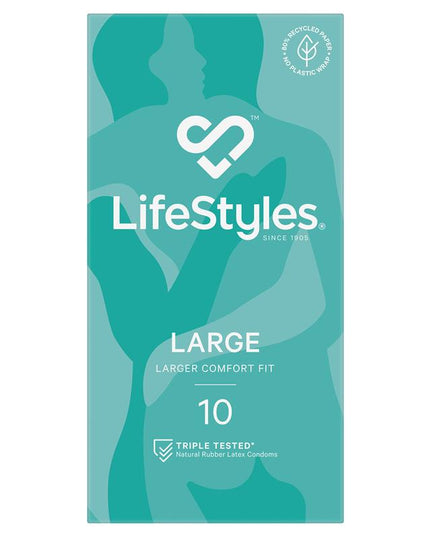 LifeStyles® Large Condoms 10 Pack