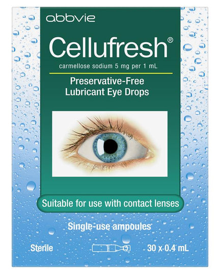 Cellufresh Eye Drops 30 x 0.4ml Vials