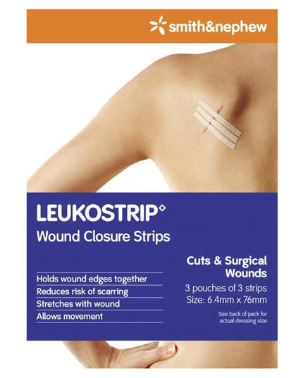 Leukostrip 6.4mm x 76mm 3 Pack