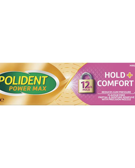 Polident Max Hold + Comfort Adhesive Cream 40g
