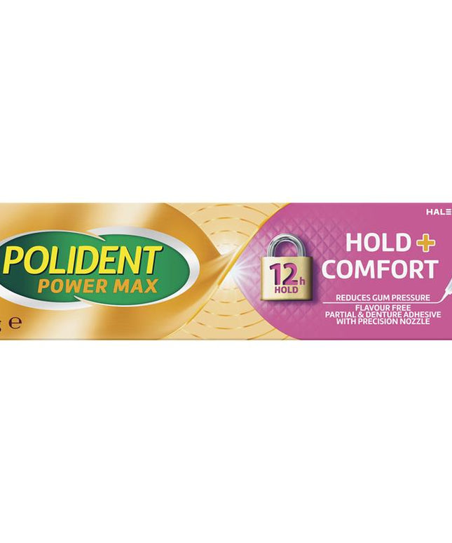 Polident Max Hold + Comfort Adhesive Cream 40g