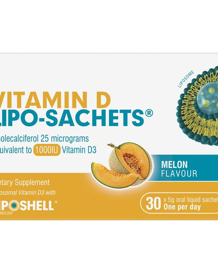 Lipo-Sachets Vitamin D Melon 5g 30 Sachets