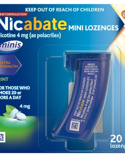 Nicabate Minis 4mg 20 Lozenges