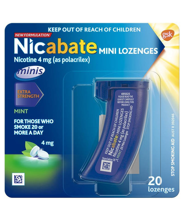 Nicabate Minis 4mg 20 Lozenges
