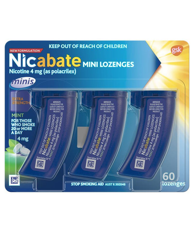 Nicabate Minis 4mg 60 Lozenges