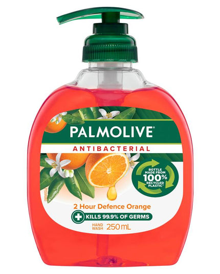Palmolive Antibacterial 2 Hour Defence Liquid Hand Wash Orange Pump 250mL