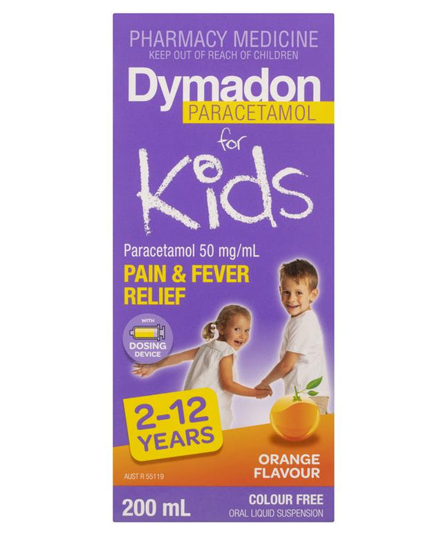 Dymadon for Kids Orange 2 years - 12 years 200mL